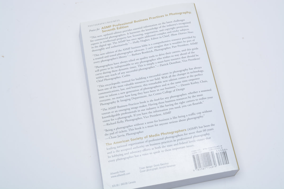 Professional Business Practices in Photography Seventh Edition softcover book