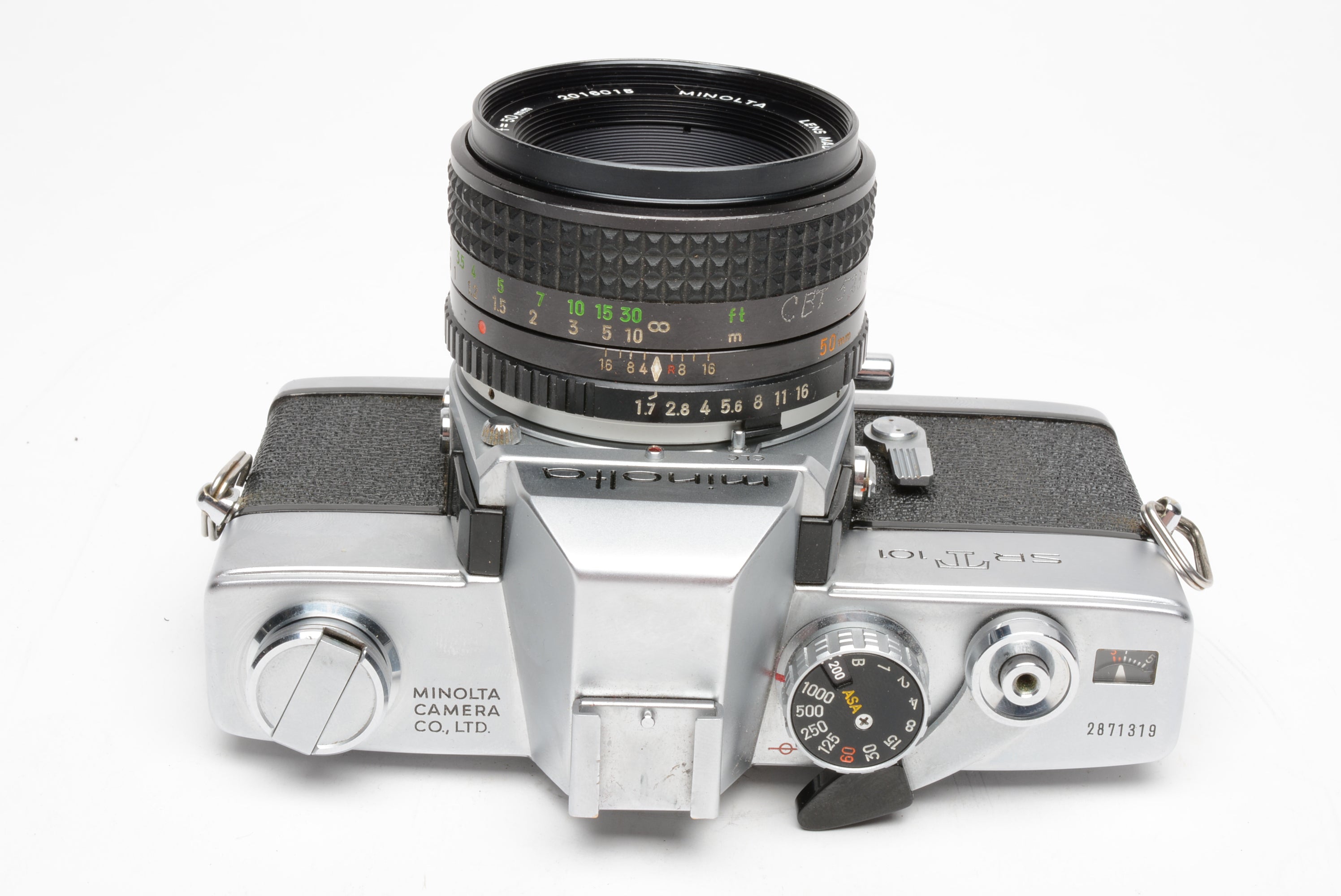 Minolta SRT-101 35mm SLR w/Rokkor-X 50mm f1.7 Prime lens, new seals, c –  RecycledPhoto