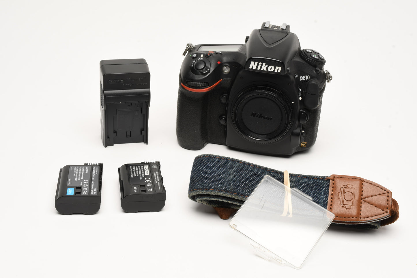 Nikon D810 DSLR Body, 2Batts, charger, 69K Actuations, Tested, Great
