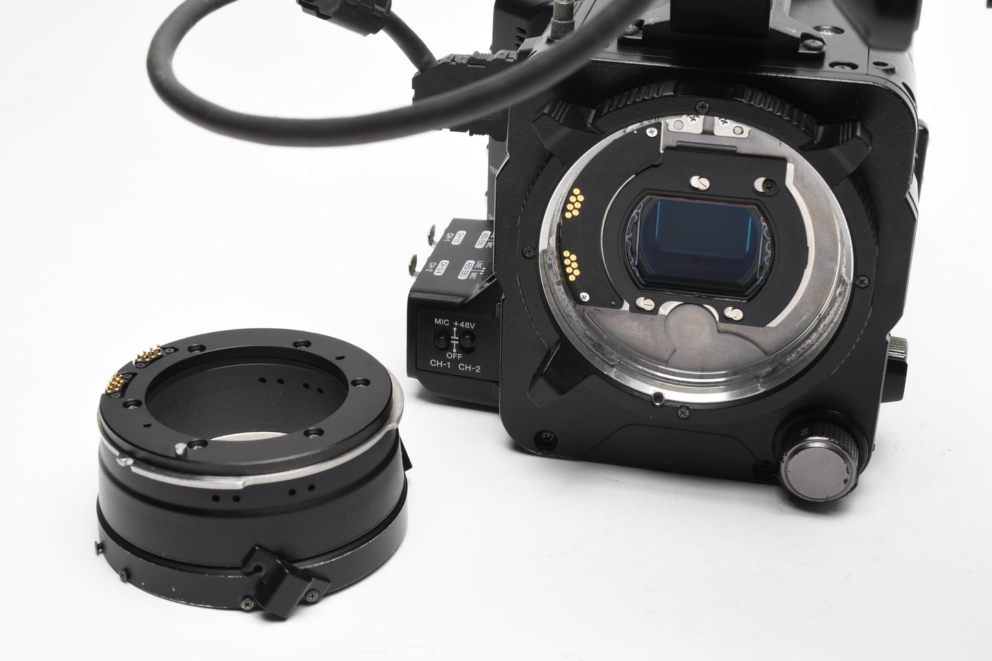 Sony PMW-F5 camera w/handle, Viewfinder, batt+charger, Parts/repair