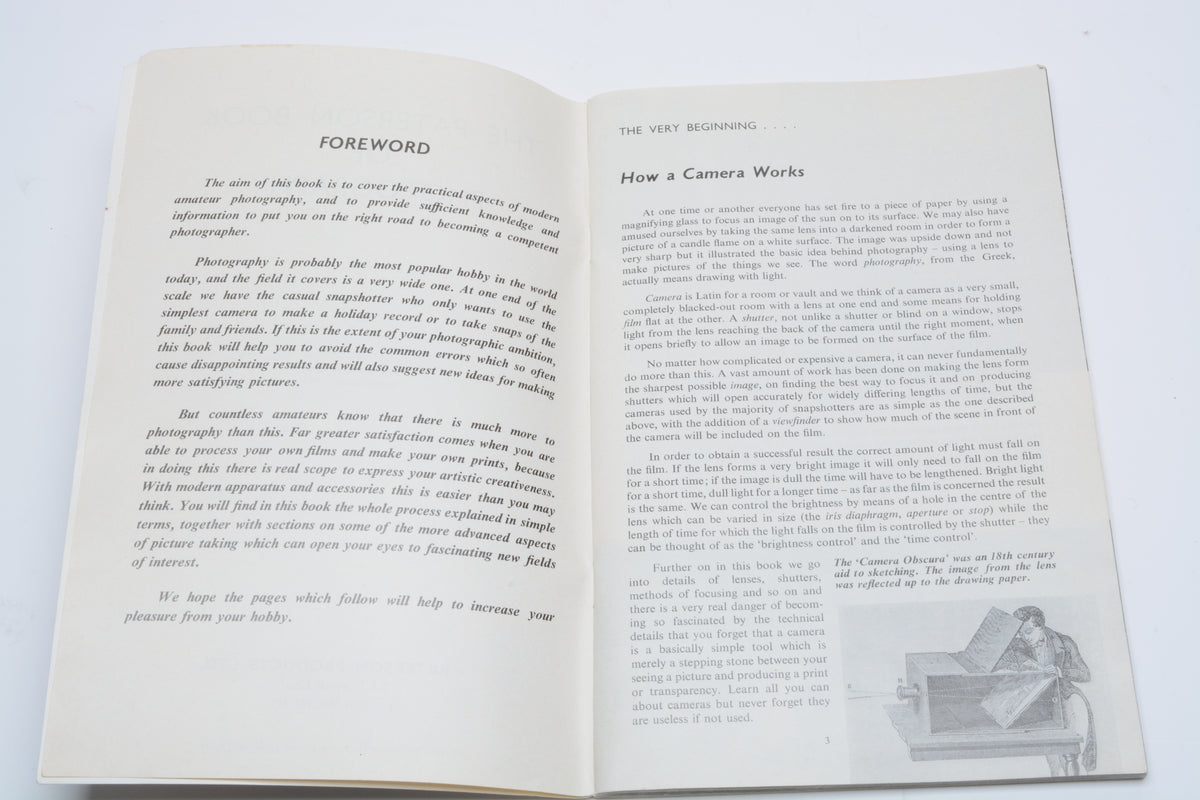 Paterson Book of Photography softcover book 2nd edition 1976