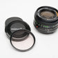 Minolta MD Rokkor-X 50mm f1.4 prime lens w/caps, 1A, clean and sharp!