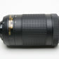 Nikon AF-P 70-300mm f4.5-6.3G ED DX zoom lens, caps, barely used, Mint-