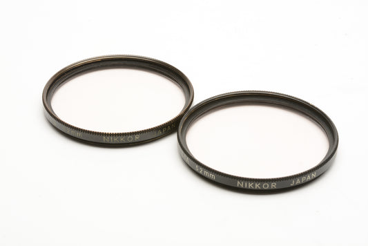 2X Nikon L1A 52mm skylight filters in jewel cases, nice & clean