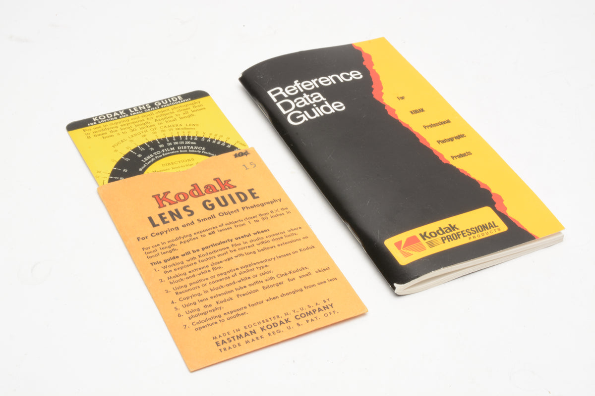 Kodak Lens Guide & Reference Data Guide Bundle