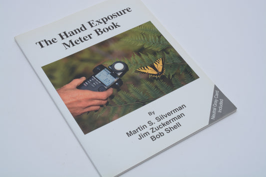 The Hand Exposure Meter Book by Martin S. Silverman, Jim Zuckerman and Bob Shell softcover (Neutral Gray Card included)