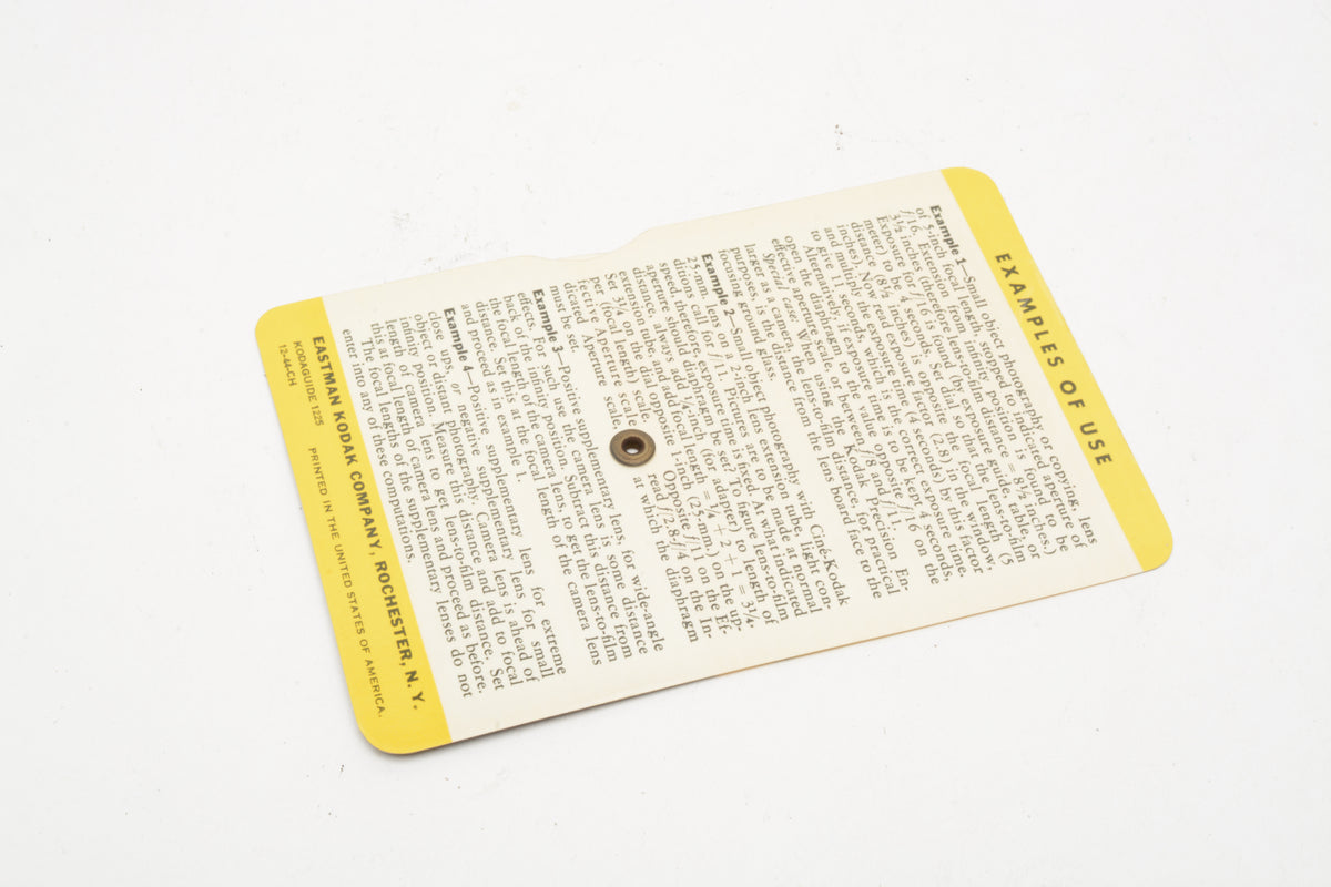 Kodak Lens Guide & Reference Data Guide Bundle