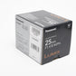 Panasonic Leica DG Summilux 25mm f1.4 II ASPH Micro 4/3 Lens, Mint, Boxed