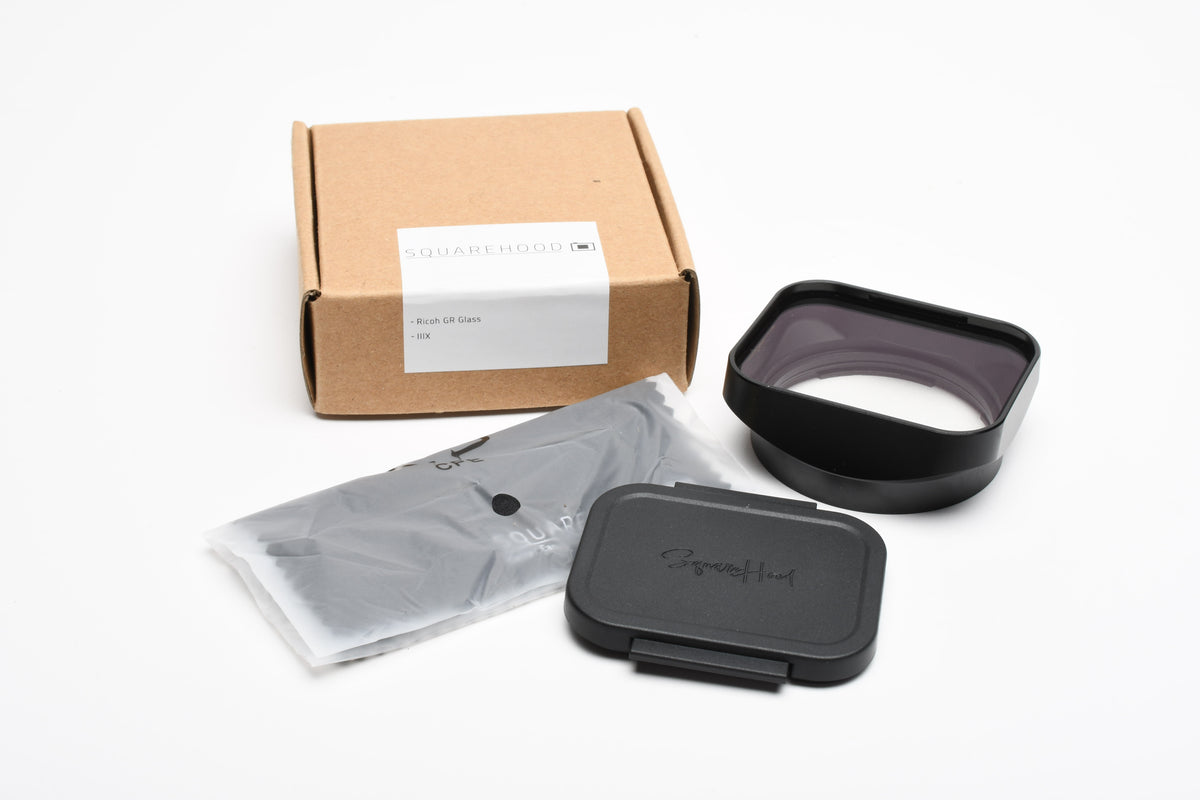Ricoh GR IIIx Squarehood Glass Lens Hood, New in Box