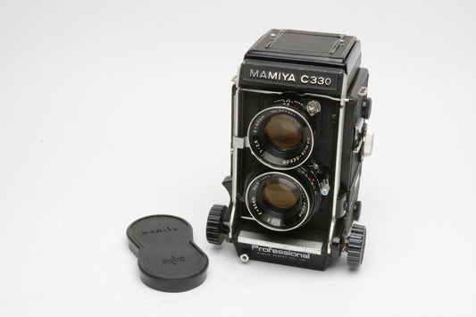 Mamiya C330 Professional 120 TLR camera w/80mm f2.8 lens, cap, new seals, Great!