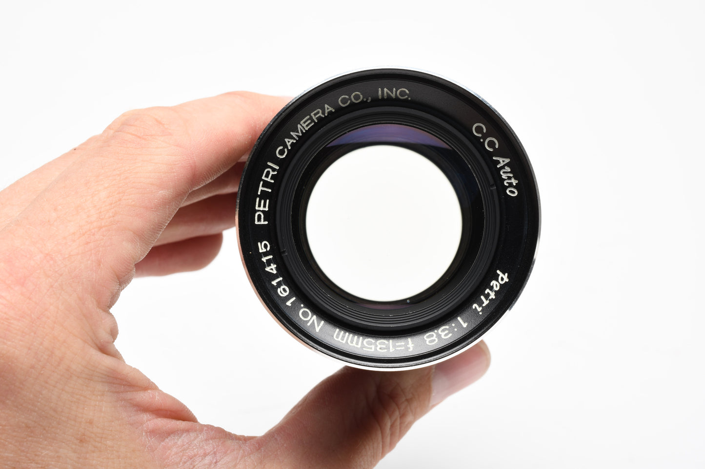 Petri 135mm F3.8 Telephoto Lens w/Caps, Good!