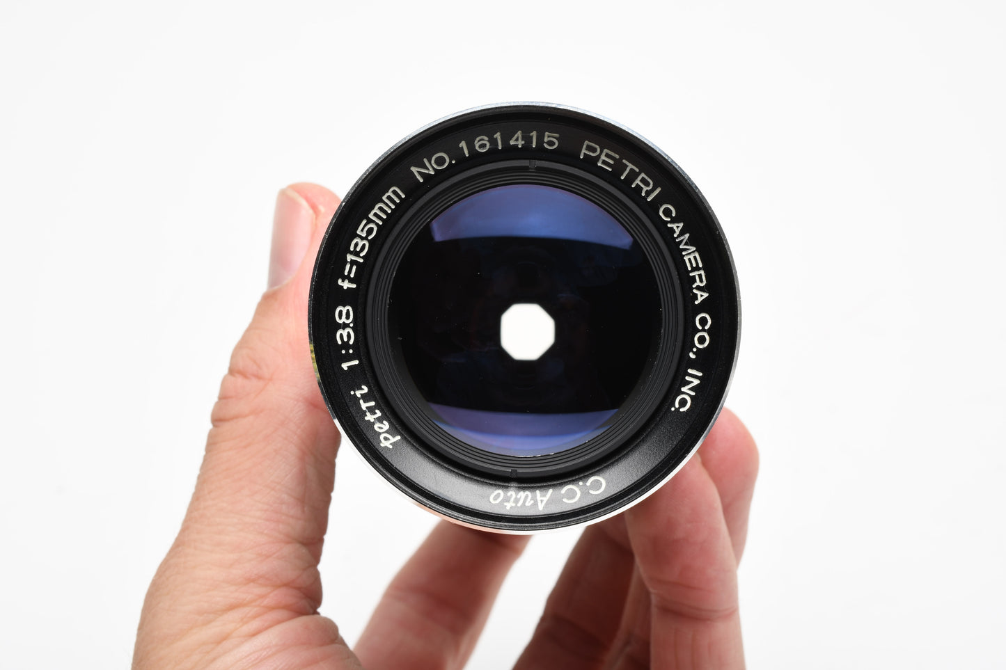 Petri 135mm F3.8 Telephoto Lens w/Caps, Good!