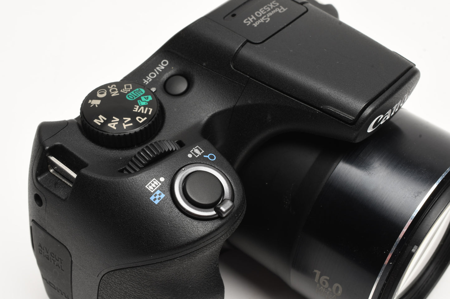 Canon SX520HS 16MP Digital Point&Shoot, 2X Batts+charger, Great!