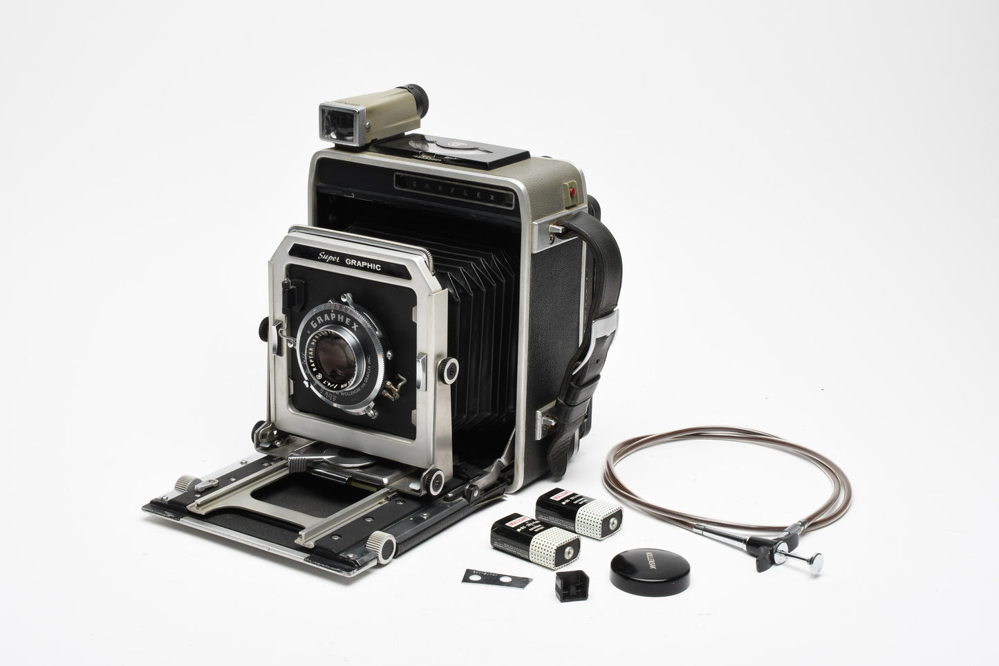 Graflex Super Graphic 4x5 camera w/135mm f4.7 lens, Tested, Great!