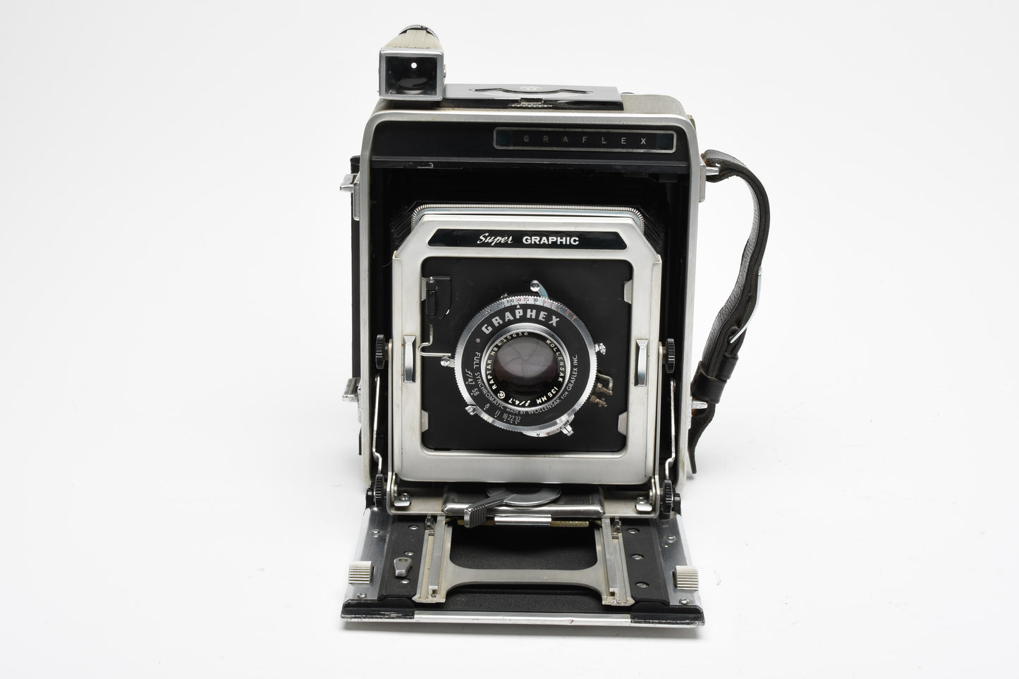 Graflex Super Graphic 4x5 camera w/135mm f4.7 lens, Tested, Great!