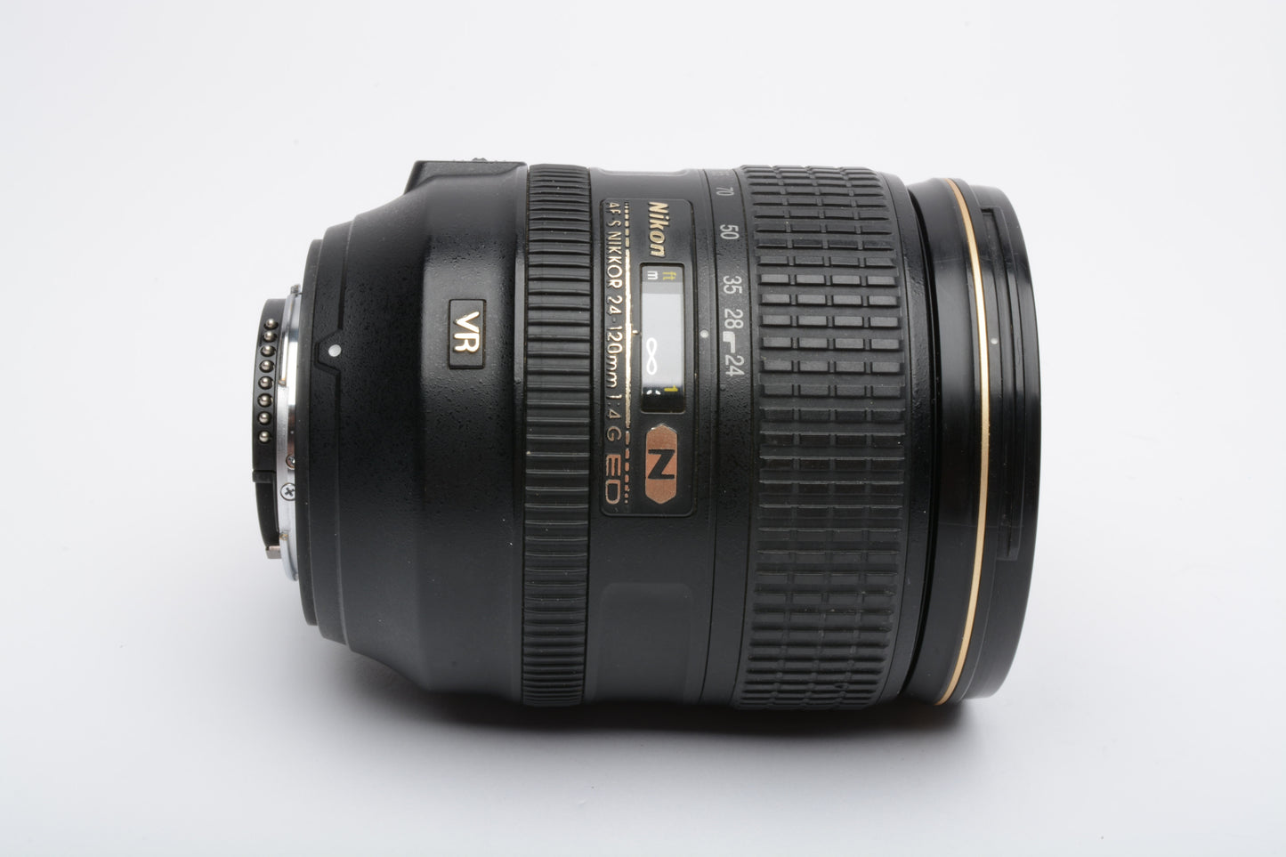 Nikon AF Nikkor 24-120mm f4G ED N VR w/Caps, hood, NO VR, Sharp!