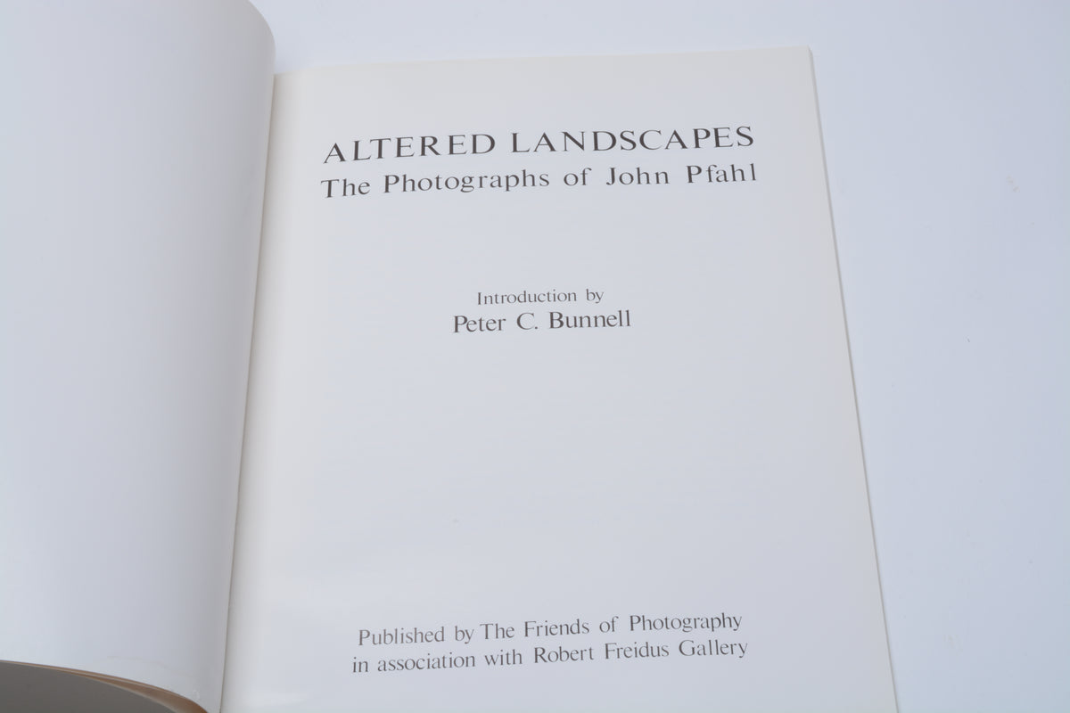 Altered Landscapes softcover book by John Pfahl