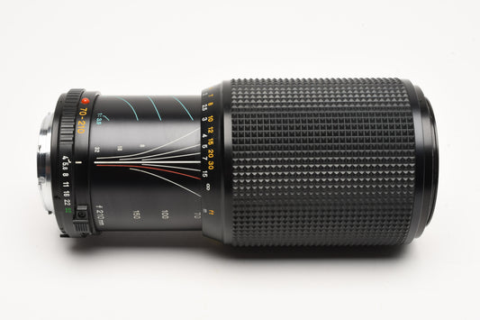 Minolta 70-210mm F4 MD Mount macro telephoto zoom lens, +Caps, Pouch, Great