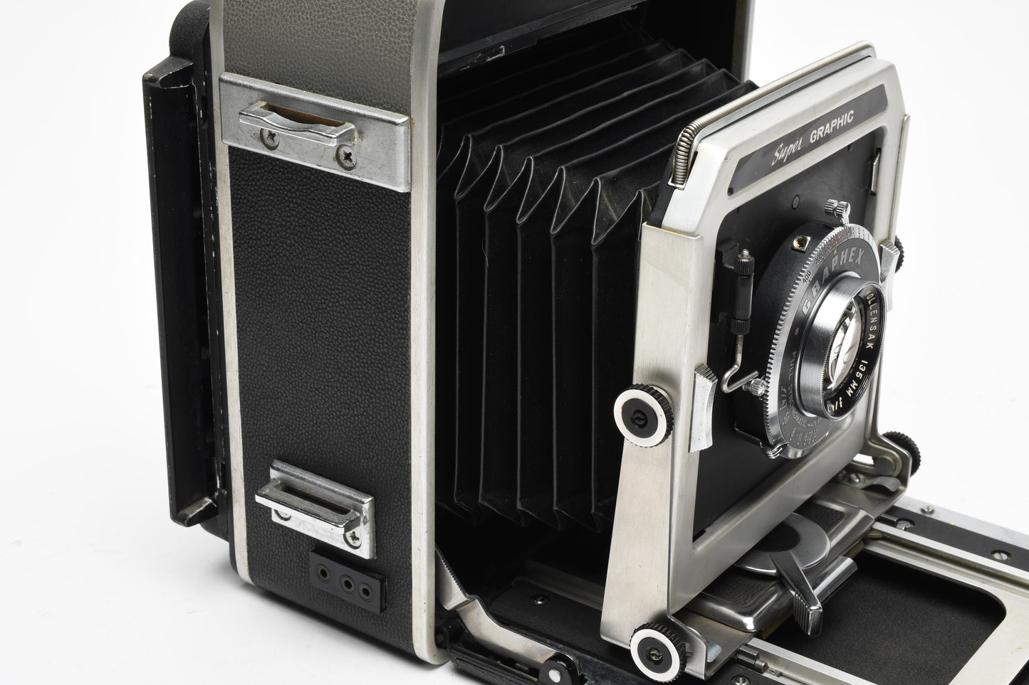 Graflex Super Graphic 4x5 camera w/135mm f4.7 lens, Tested, Great!