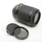 Nikon AF-S 55-200mm f4-5.6G ED VR DX, Hood, CPL filter, Very clean
