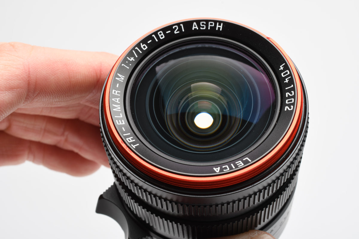 Leica Tri-Elmar-M 28-35-50mm F4 ASPH Black 6-Bit M Mount Lens #11626 w/Hood
