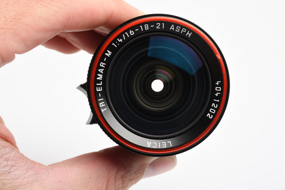 Leica Tri-Elmar-M 28-35-50mm F4 ASPH Black 6-Bit M Mount Lens #11626 w/Hood