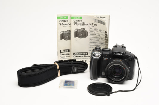 Canon PowerShot S5 IS 8MP Digital Point&Shoot camera, Tested, Great!