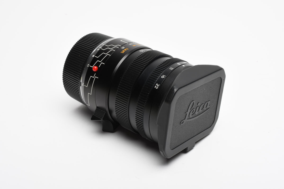 Leica Tri-Elmar-M 28-35-50mm F4 ASPH Black 6-Bit M Mount Lens #11626 w/Hood