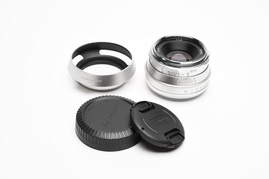 Pergear 25mm F1.8 HD.MC for Fujifilm FX mount MF lens, + hood
