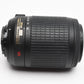 Nikon AFS Nikkor 55-200mm F4-5.6G ED DX VR zoom lens, caps, Great!