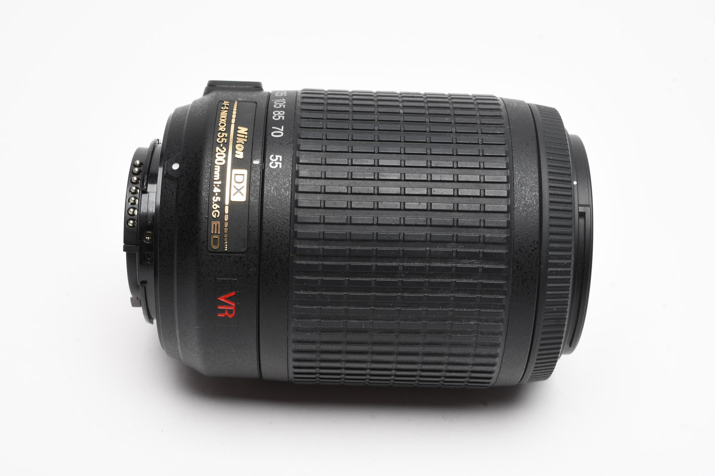 Nikon AFS Nikkor 55-200mm F4-5.6G ED DX VR zoom lens, caps, Great!