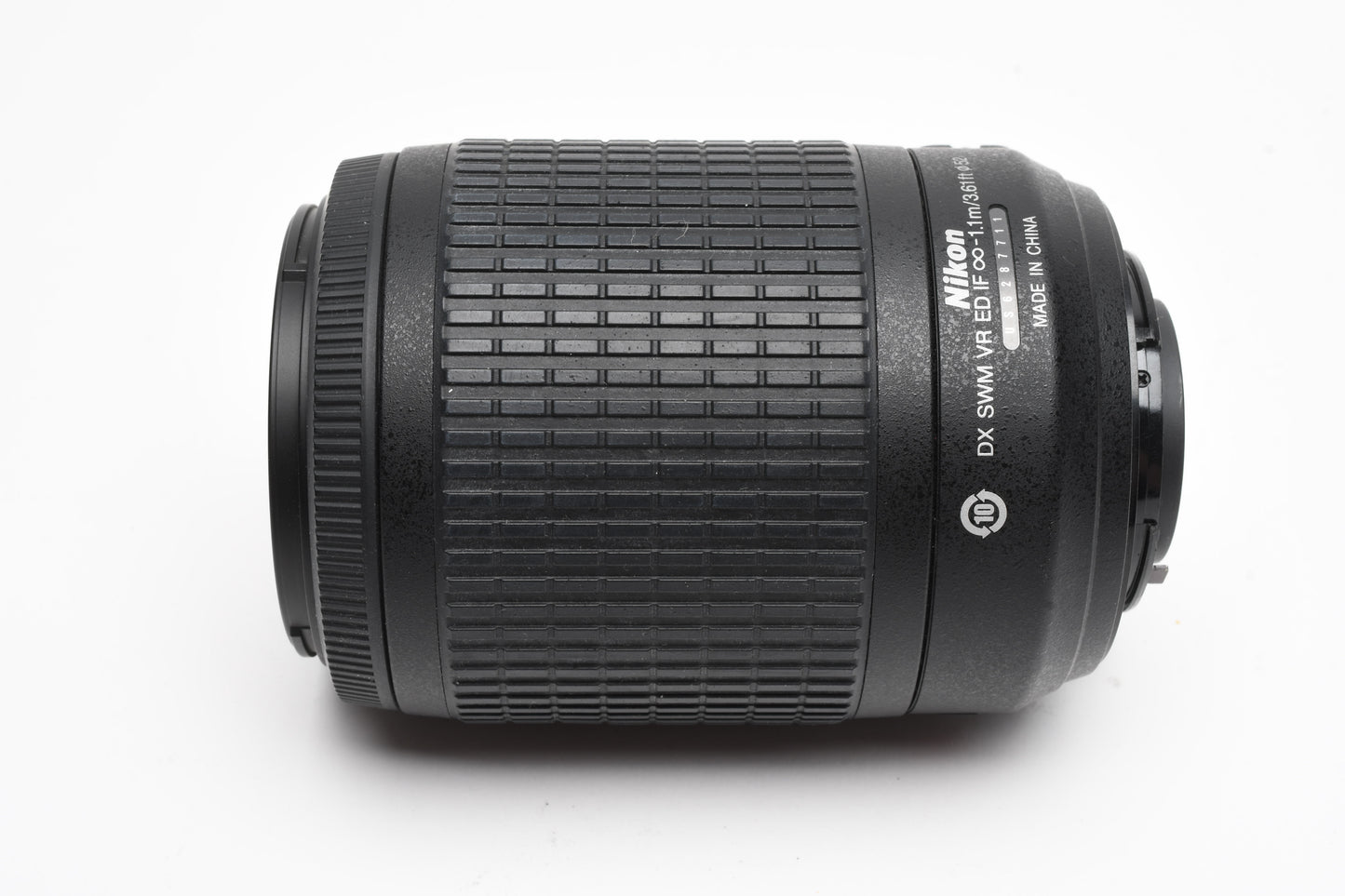 Nikon AFS Nikkor 55-200mm F4-5.6G ED DX VR zoom lens, caps, Great!