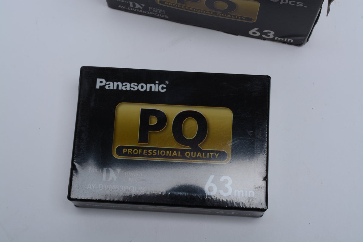 6X Panasonic Mini DV Digital Video 63 Minute Cassettes (6X Mini DV AY DVM63PQUS)
