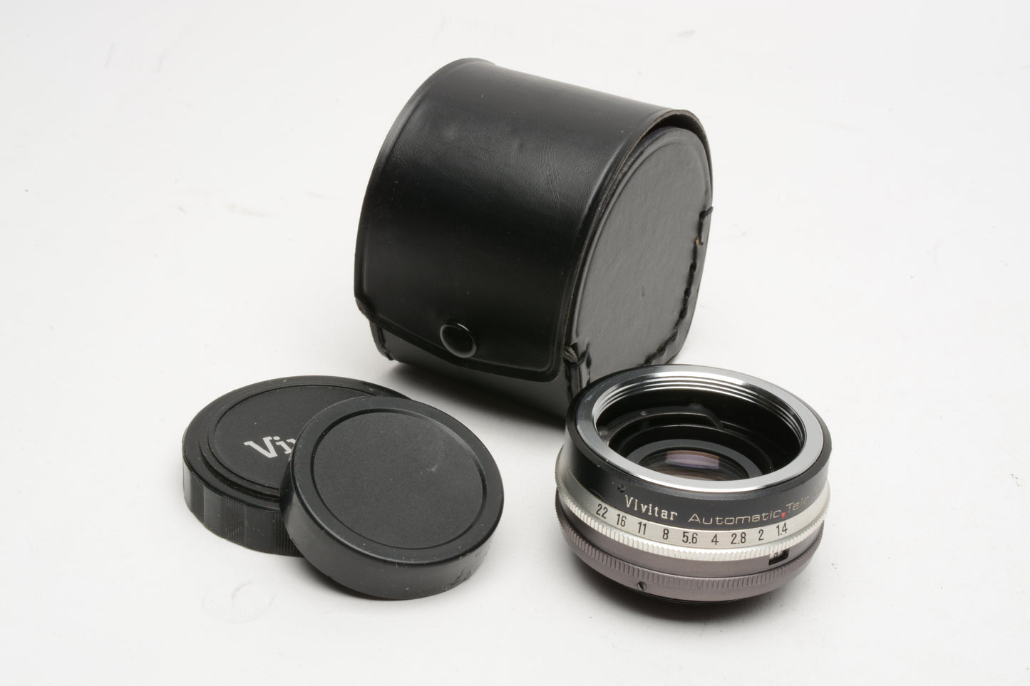 Vivitar 2X-1 Tele Converter, case, M42 Mount w/Caps