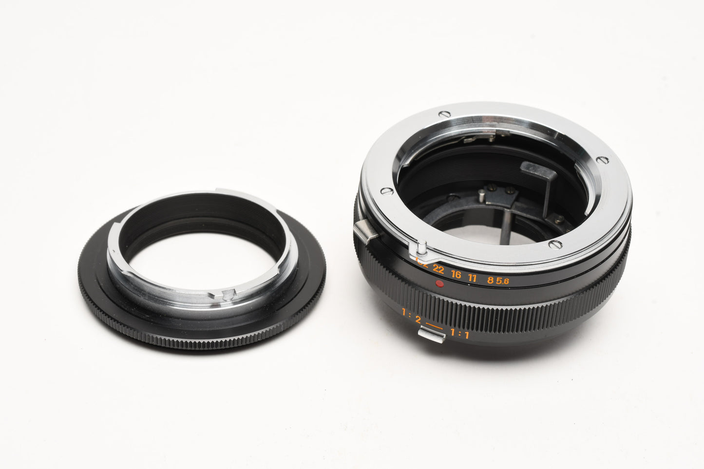 Minolta MC Macro Rokkor-QF 50mm f3.5 w/1:1 Extension tube +Reverse Ring+Case