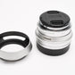 Pergear 25mm F1.8 HD.MC for Fujifilm FX mount MF lens, + hood