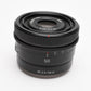 Sony FE 50mm f2.8G E-Mount lens SEL50F28G w/Hood (Black) Mint, Boxed