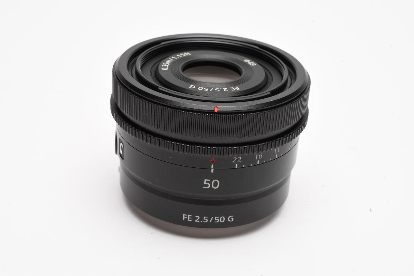 Sony FE 50mm f2.8G E-Mount lens SEL50F28G w/Hood (Black) Mint, Boxed