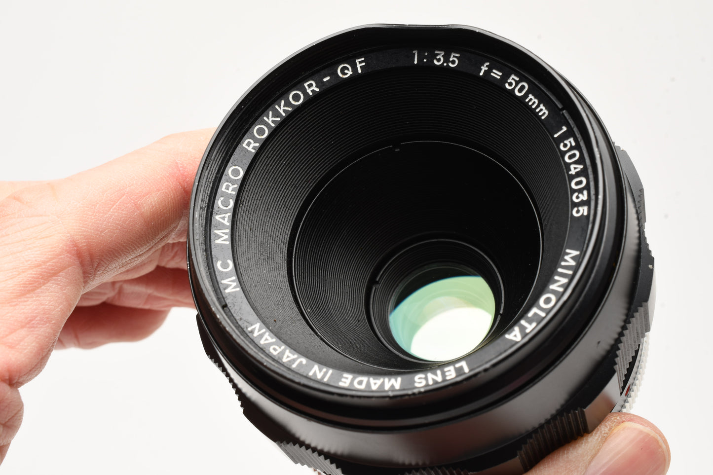 Minolta MC Macro Rokkor-QF 50mm f3.5 w/1:1 Extension tube +Reverse Ring+Case