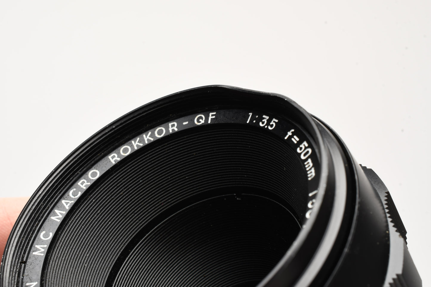 Minolta MC Macro Rokkor-QF 50mm f3.5 w/1:1 Extension tube +Reverse Ring+Case