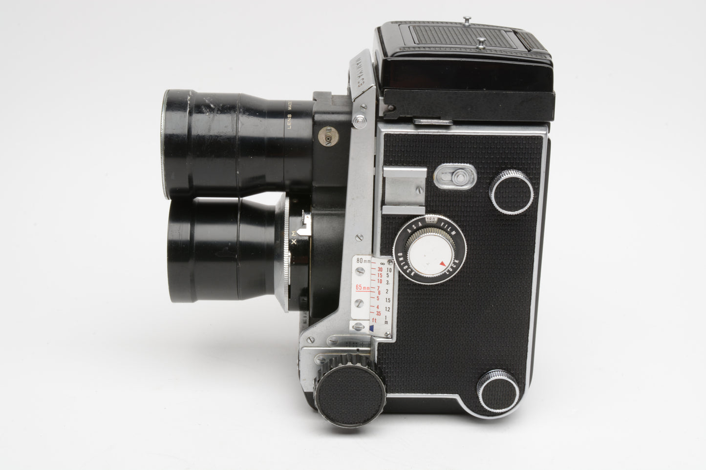 Mamiya C3 TLR w/18cm f4.5 lens, New seals, tested, Nice!