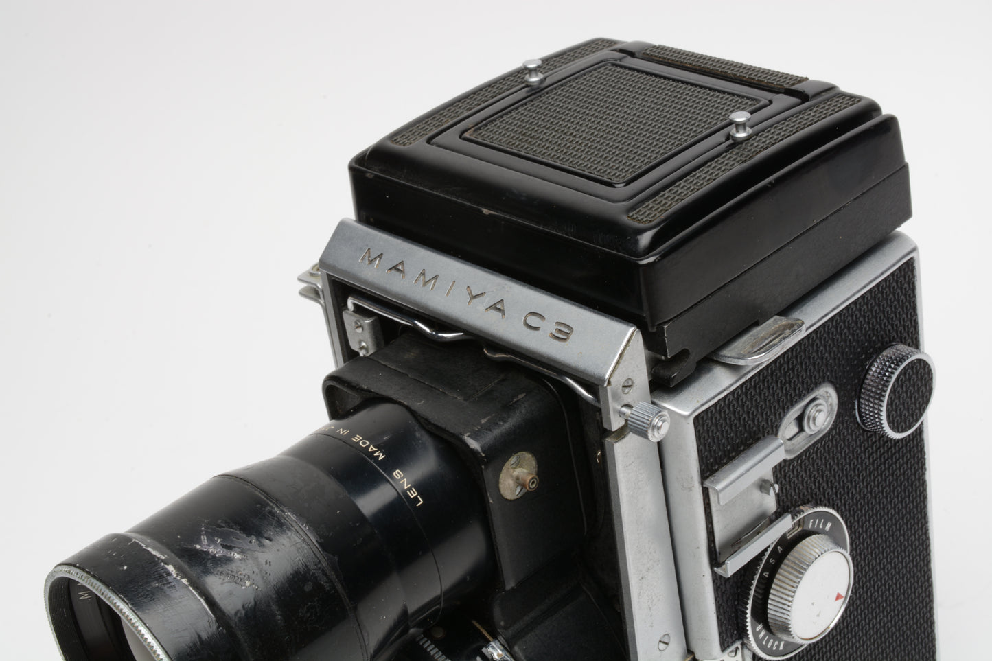 Mamiya C3 TLR w/18cm f4.5 lens, New seals, tested, Nice!