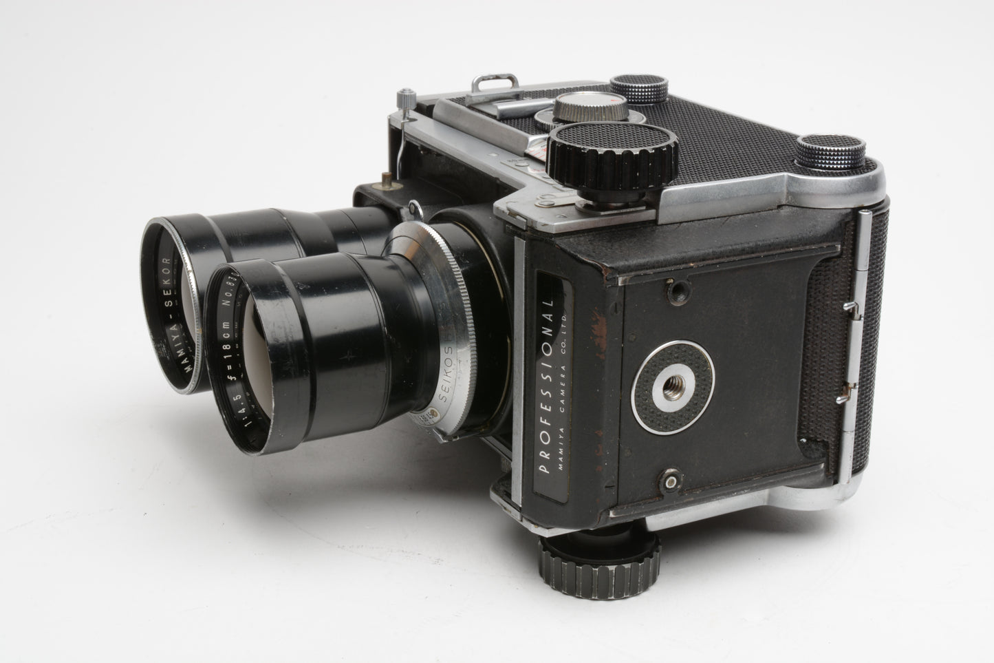 Mamiya C3 TLR w/18cm f4.5 lens, New seals, tested, Nice!