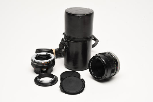 Minolta MC Macro Rokkor-QF 50mm f3.5 w/1:1 Extension tube +Reverse Ring+Case