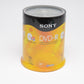 100X Sony DVD-R 4.7GB 120min 16X Optical Media Recordable, Sealed Tower