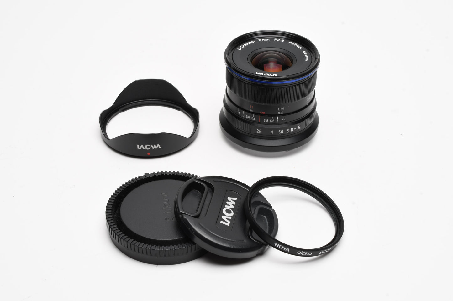 Laowa C-Dreamer 9mm f2.8 Sony E-Mount, Hood+Cpas, Mint-