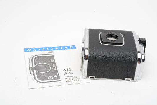 Hasselblad A24 Back Type 2, w/Matching Insert, Dark slide, manual