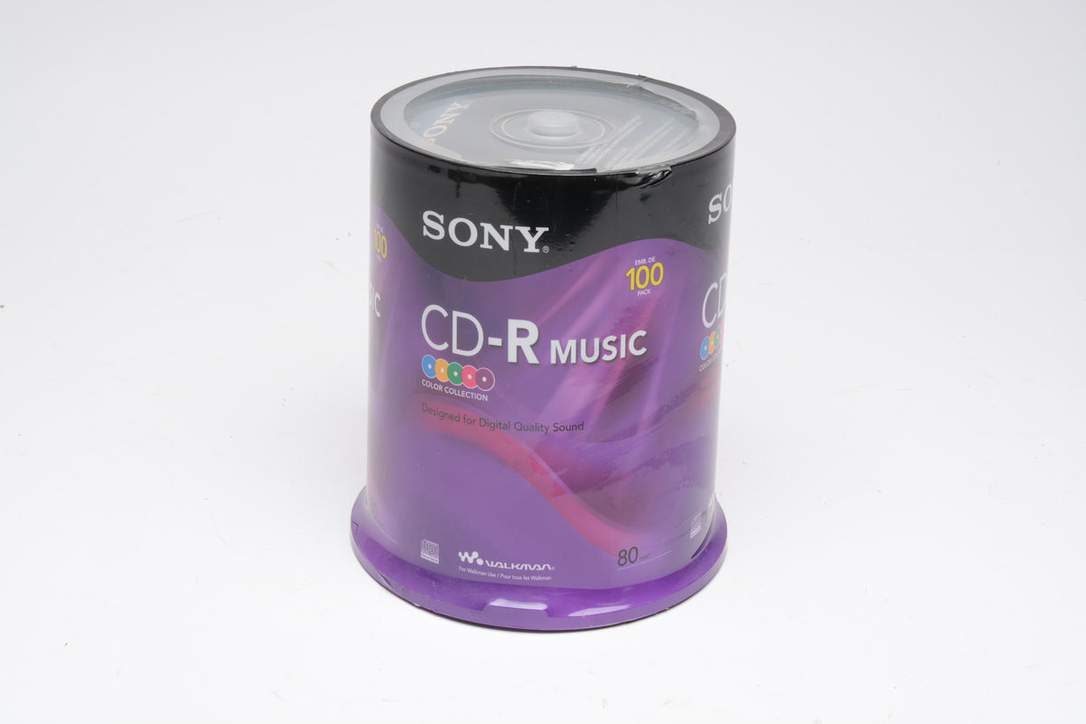 100X Sony CD-R Music, Sealed Tower CRM80RSX