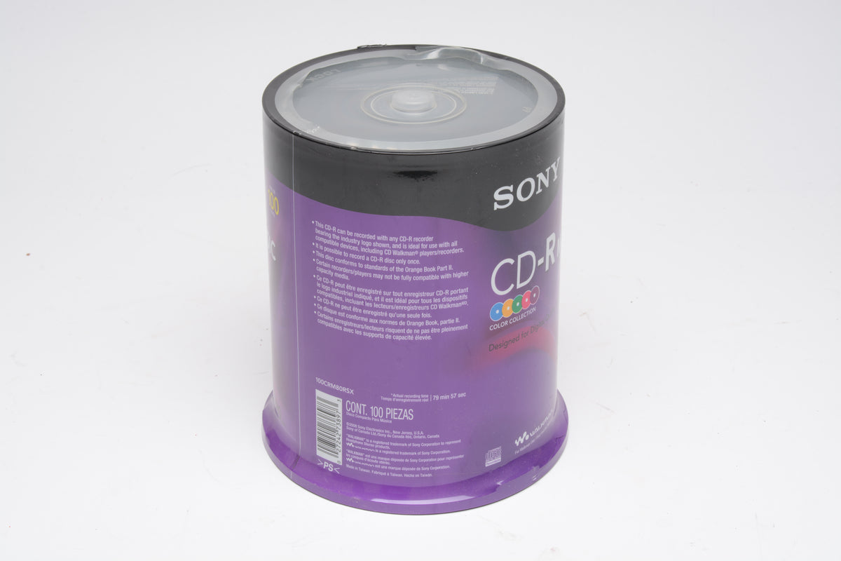 100X Sony CD-R Music, Sealed Tower CRM80RSX