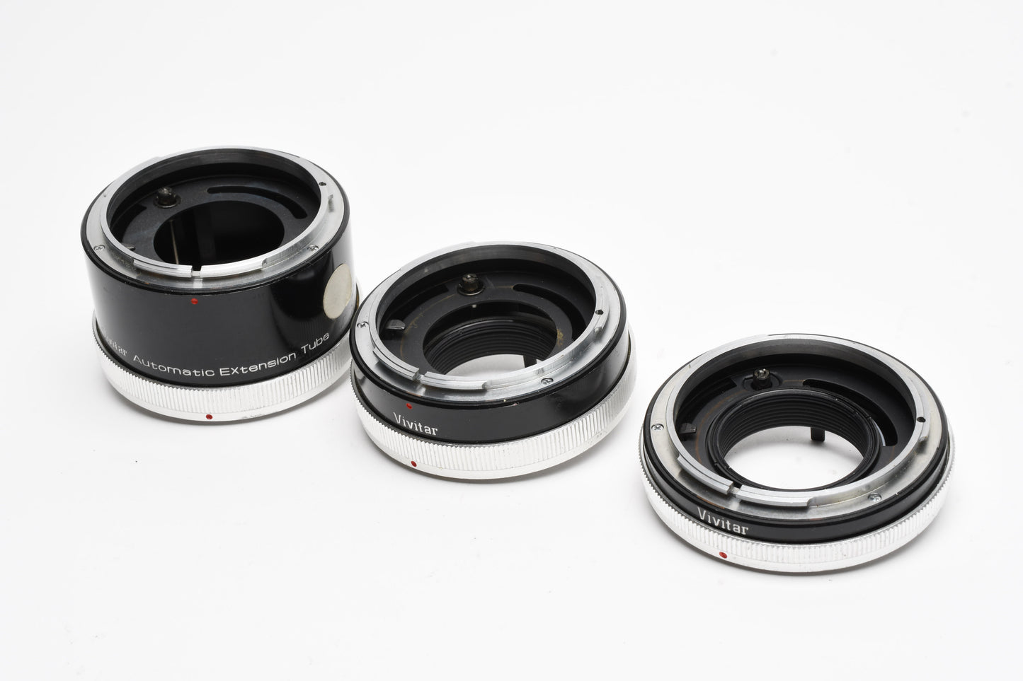 Vivitar FL/FD AT-4 Automatic Extension Tube Set 12,20,36mm Set Canon FD, +Caps